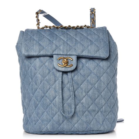 chanel urban spirit backpack denim|chanel urban spirit backpack size.